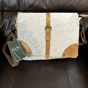 Myra Hoary Messenger bag Brown and Cream Messenger Bag